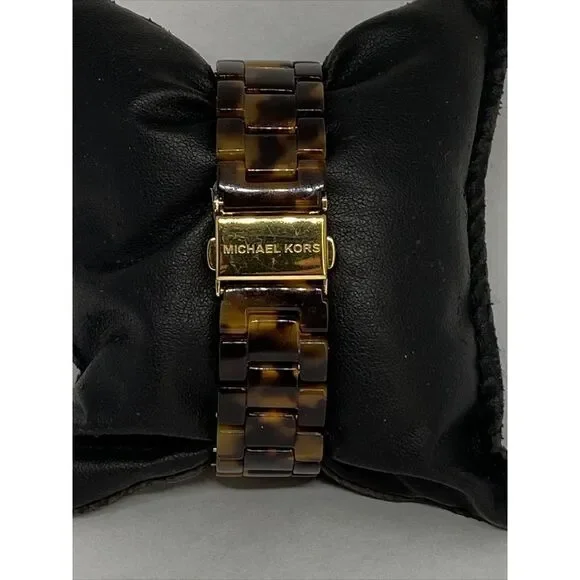 Michael Kors Jet Set MK5038 Women's Brown Acrylic Analog Dial Quartz Watch ZW143 - Picture 6 of 12